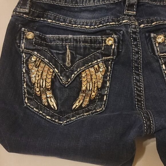 Miss me angel wing skinny jeans size 26 - Picture 10 of 10